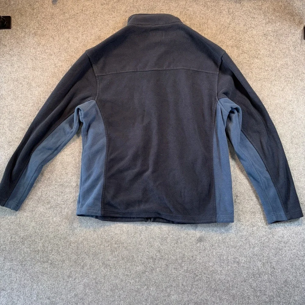 Bass Pro Shops Full-Zip Fleece Jacket Medium Blue Two-Tone Polyester